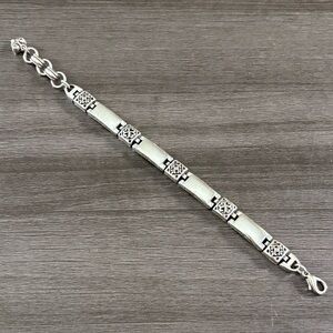 Retired Brighton MARRAKESH Silver Bar Bracelet